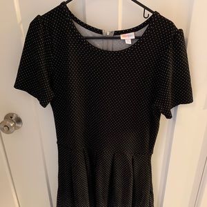 Black and while LuLaRoe Amelia Dress XL NWOT